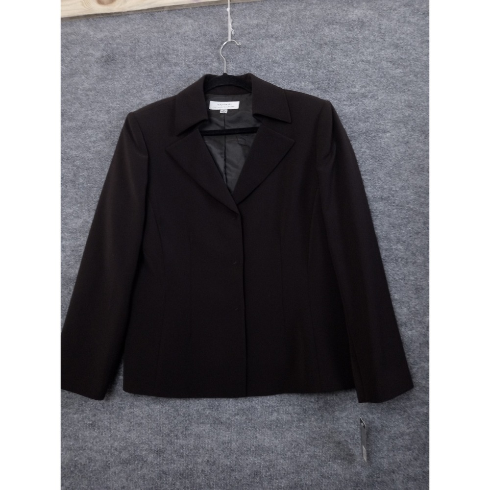 Tahari‎ Arthur S. Levine Blazer Womens 18 Plumpernickel Brown Career Jacket